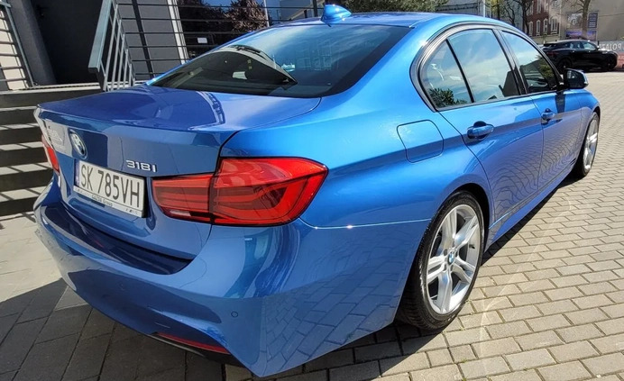 BMW Seria 3 cena 79500 przebieg: 124992, rok produkcji 2017 z Gliwice małe 191